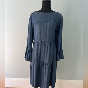 Chelsea & Theodore Long Sleeve Denim Dress